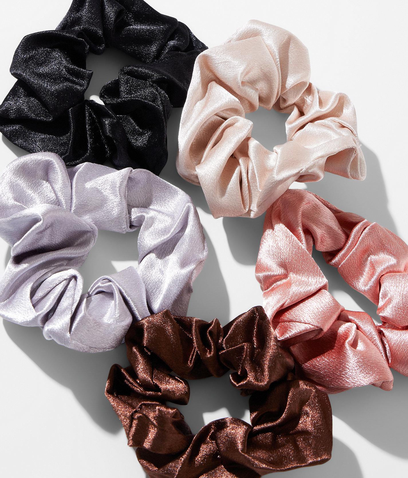 nOir™ 5 Pack Hair Scrunchies - Women's Hair Accessories in Miscellaneous
