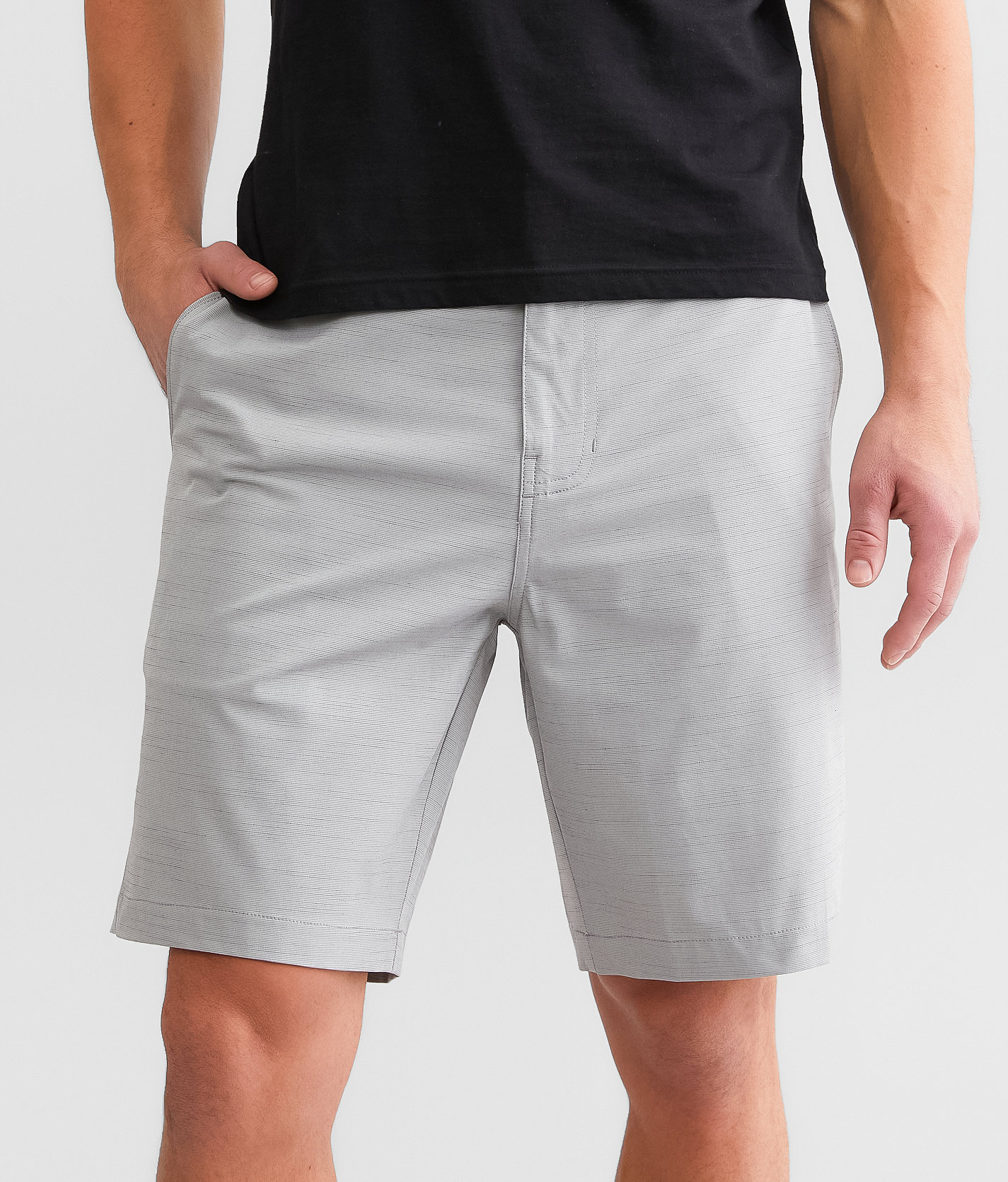 Maven Co-op Essential Performance Stretch Short - Men's Shorts in Light Grey