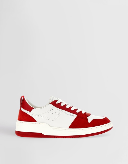 Men's Dennis Suede Calfskin Leather Low-Top Sneakers
