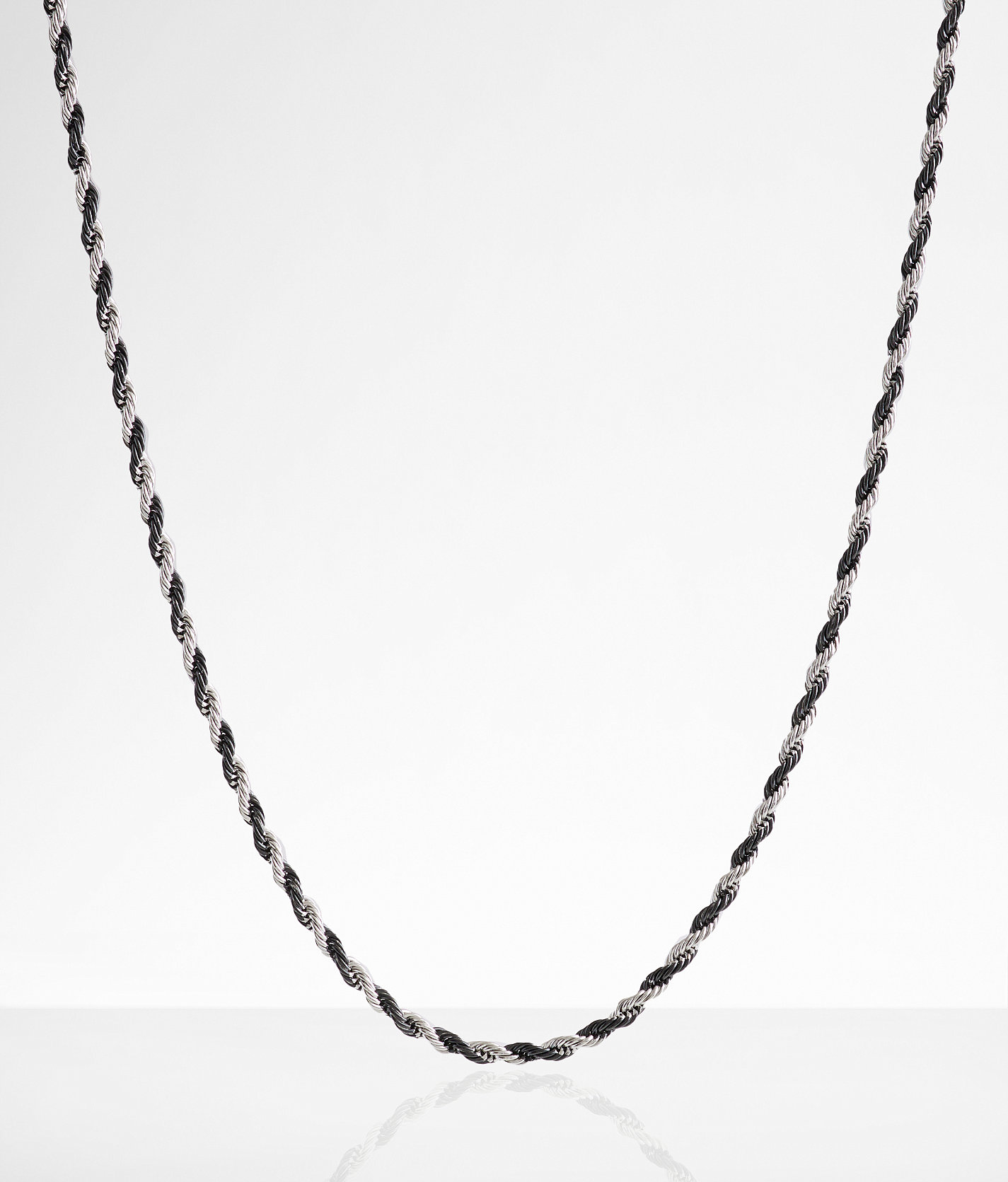 BKE Two Tone 23" Necklace - Men's Jewelry in Silver