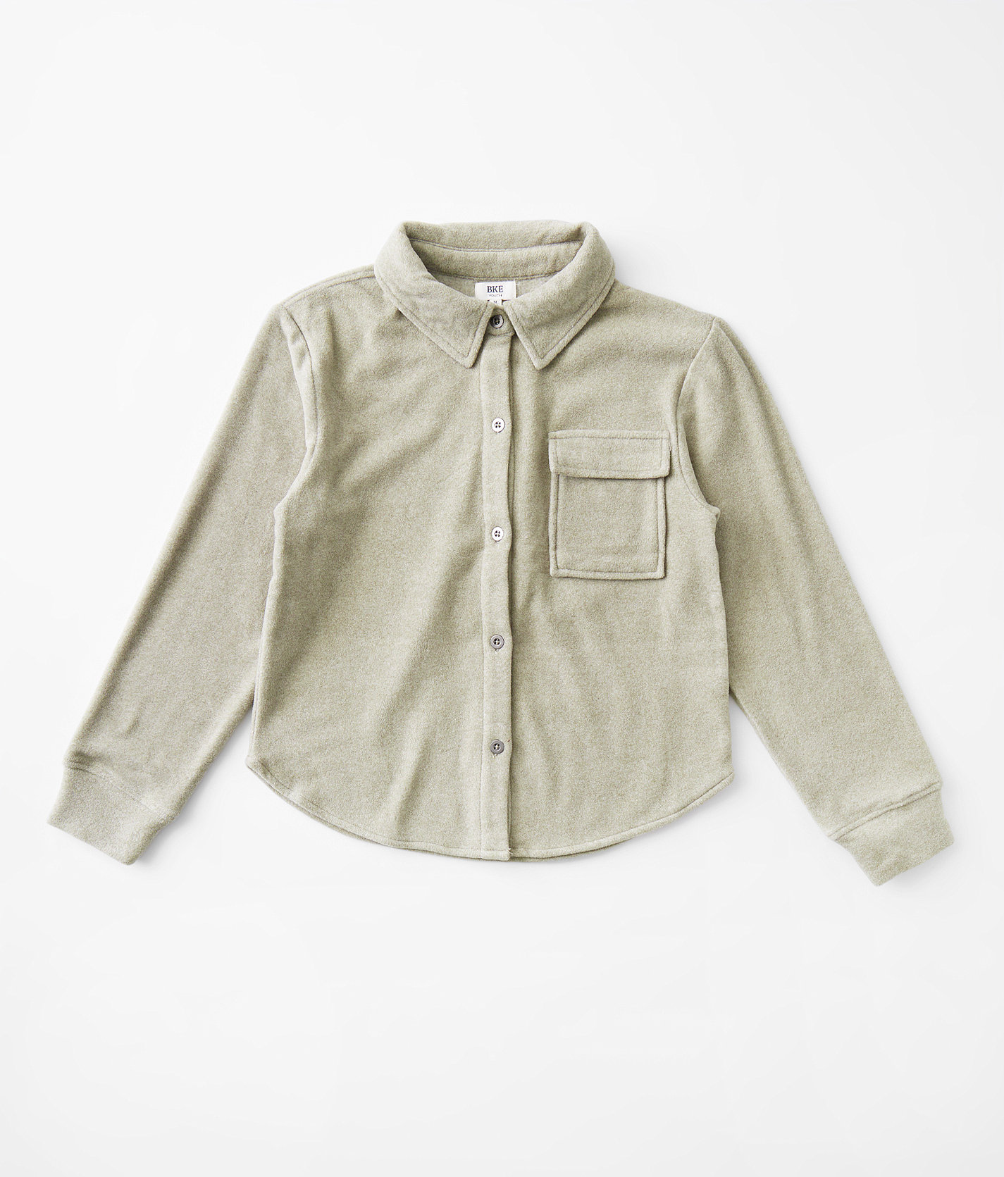Girls - BKE Fleece Shirt - Girl's Shirts & Blouses in Vetiver