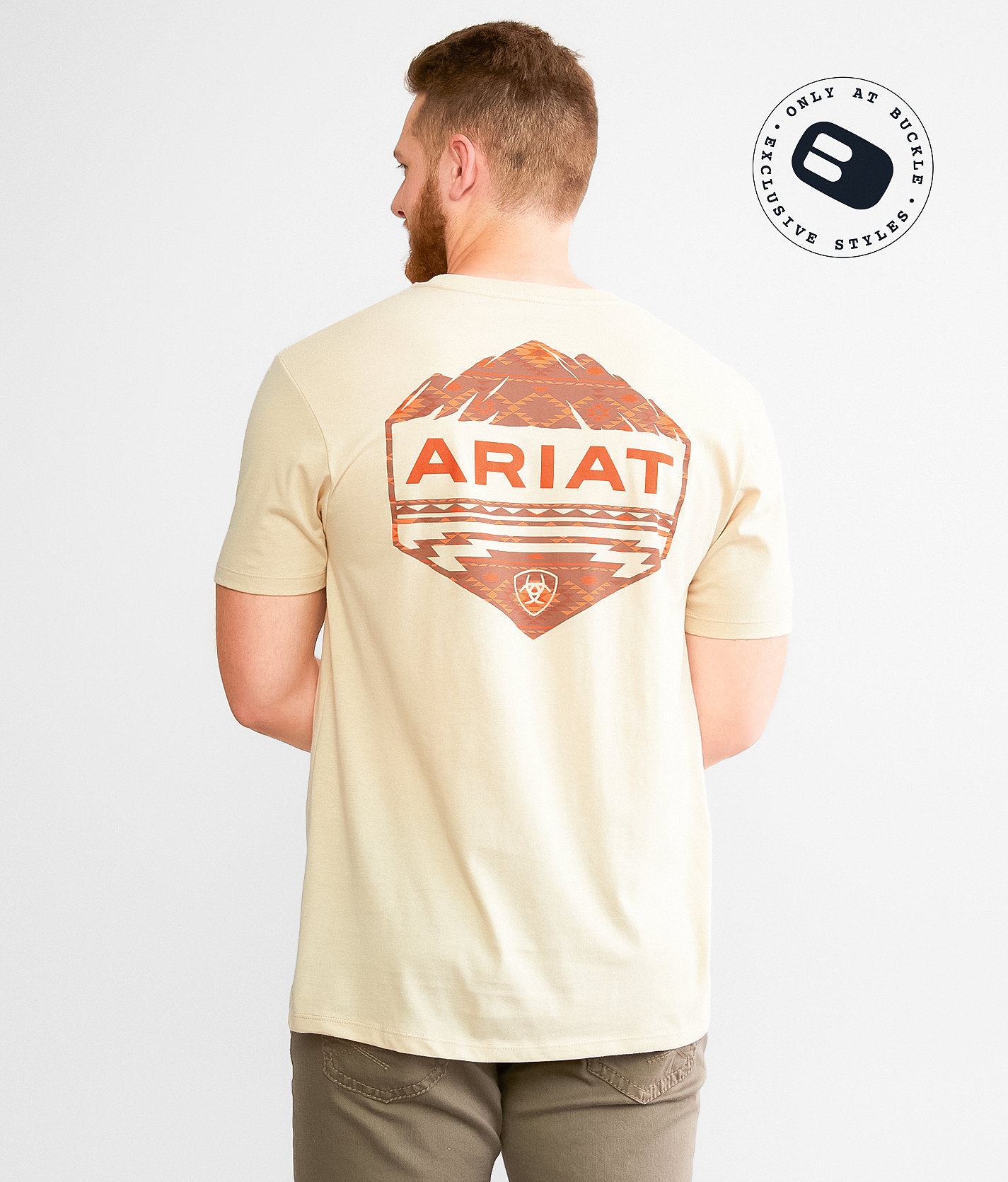 Ariat Rocky Mountain T-Shirt - Men's T-Shirts in Natural