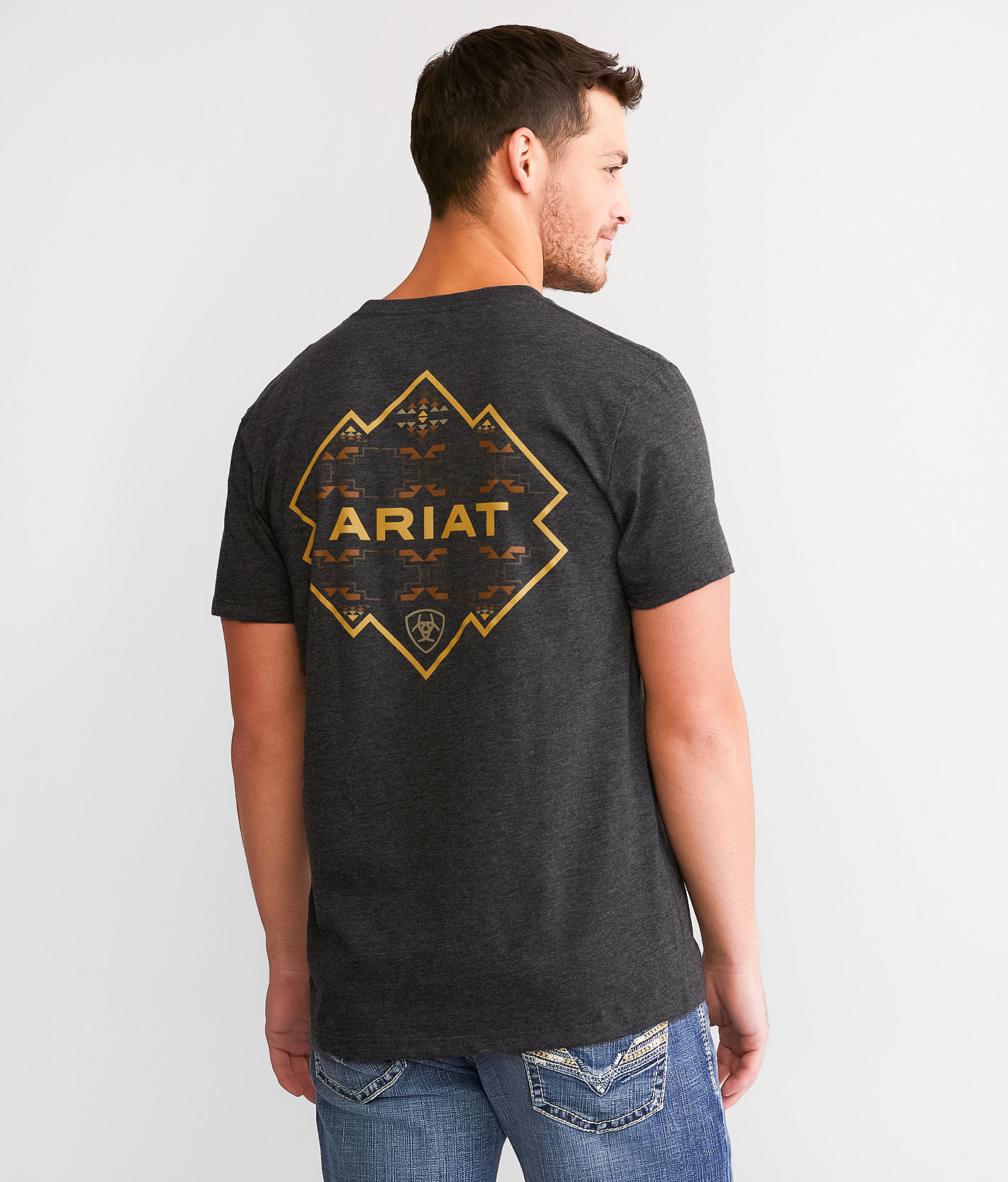Ariat Southwest Hexa T-Shirt - Men's T-Shirts in Charcoal Heather