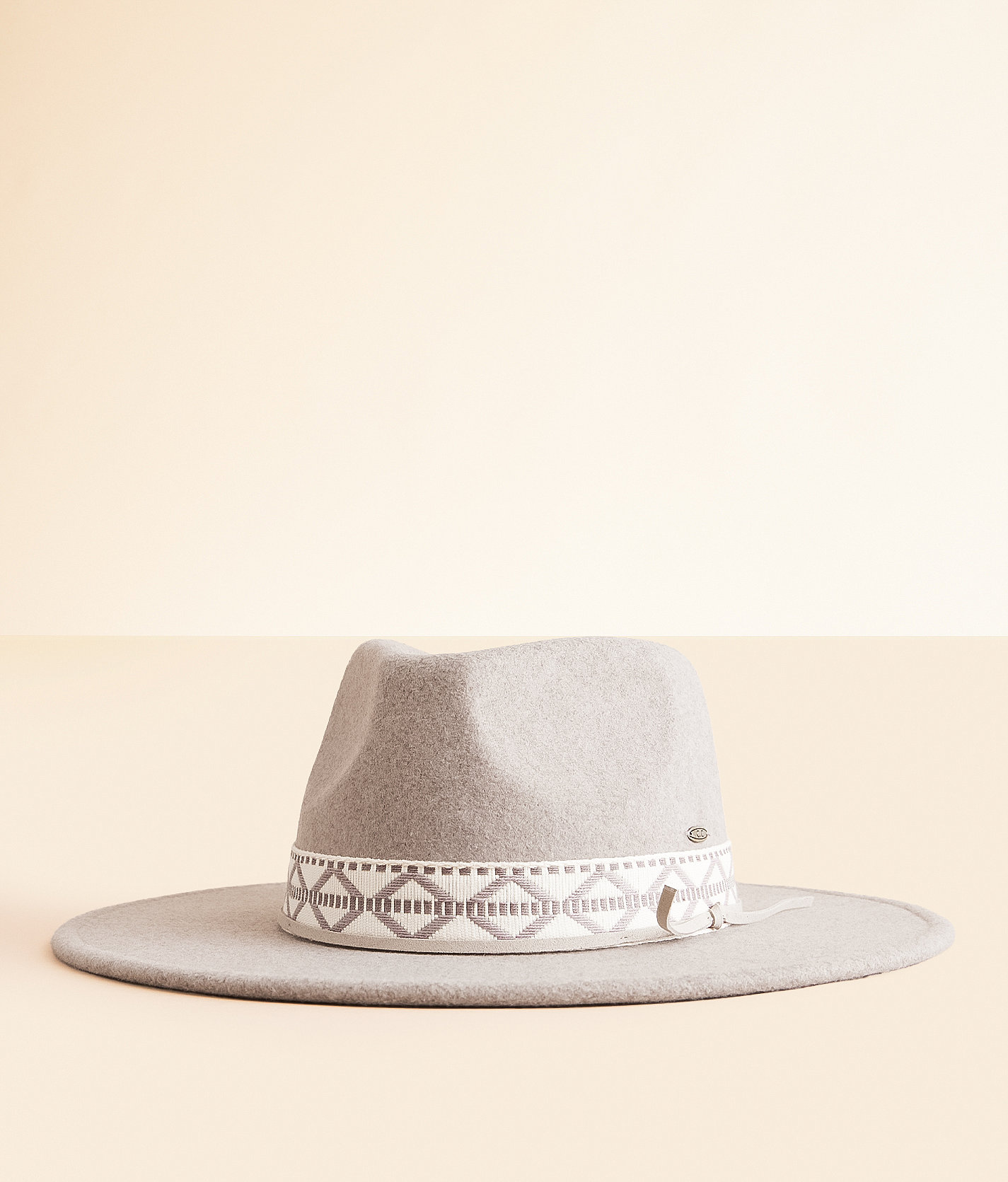 C.C® Banded Panama Hat - Women's Hats in Heather Taupe
