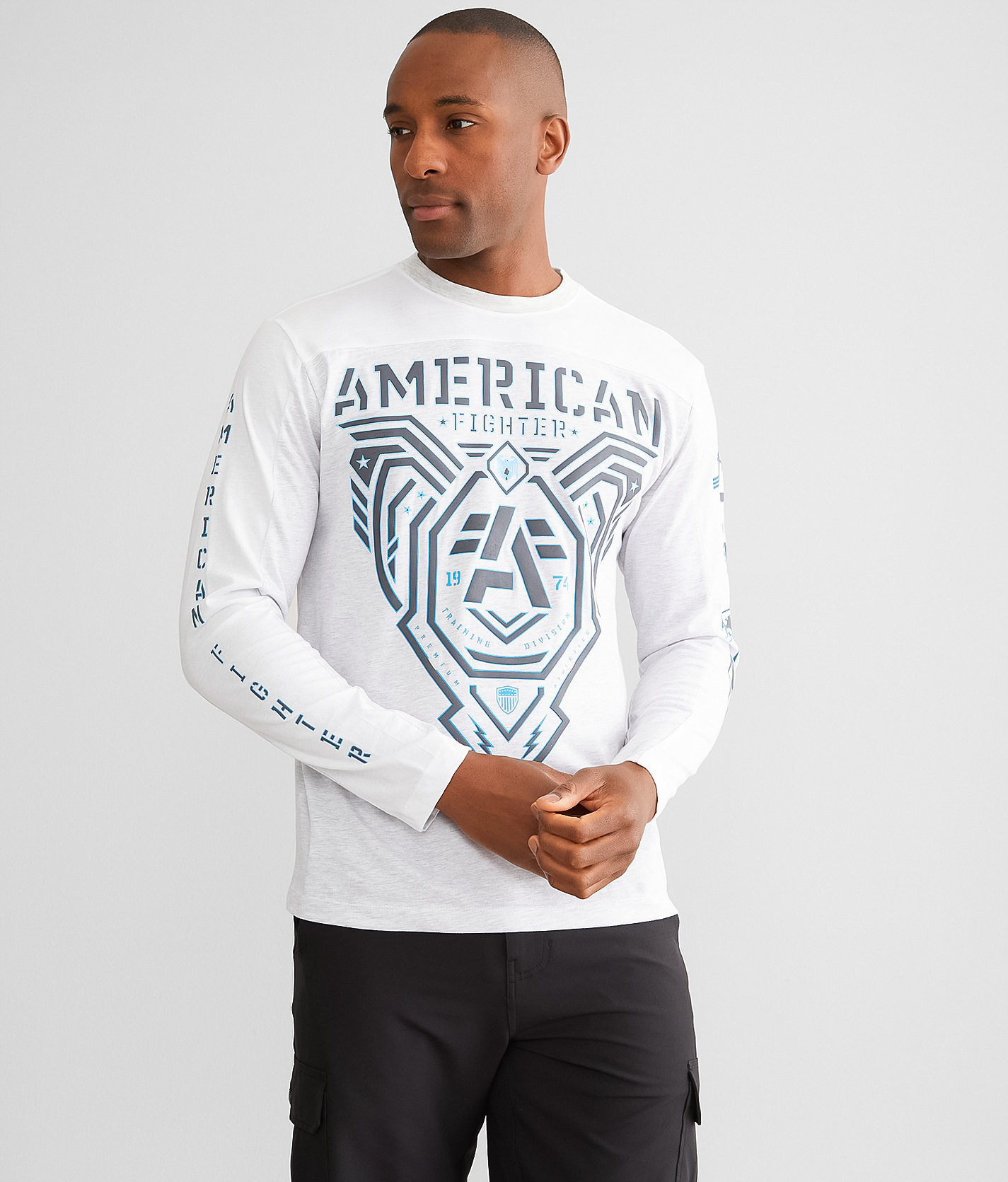 American Fighter Courtland T-Shirt - Men's T-Shirts in Heather Bleach White