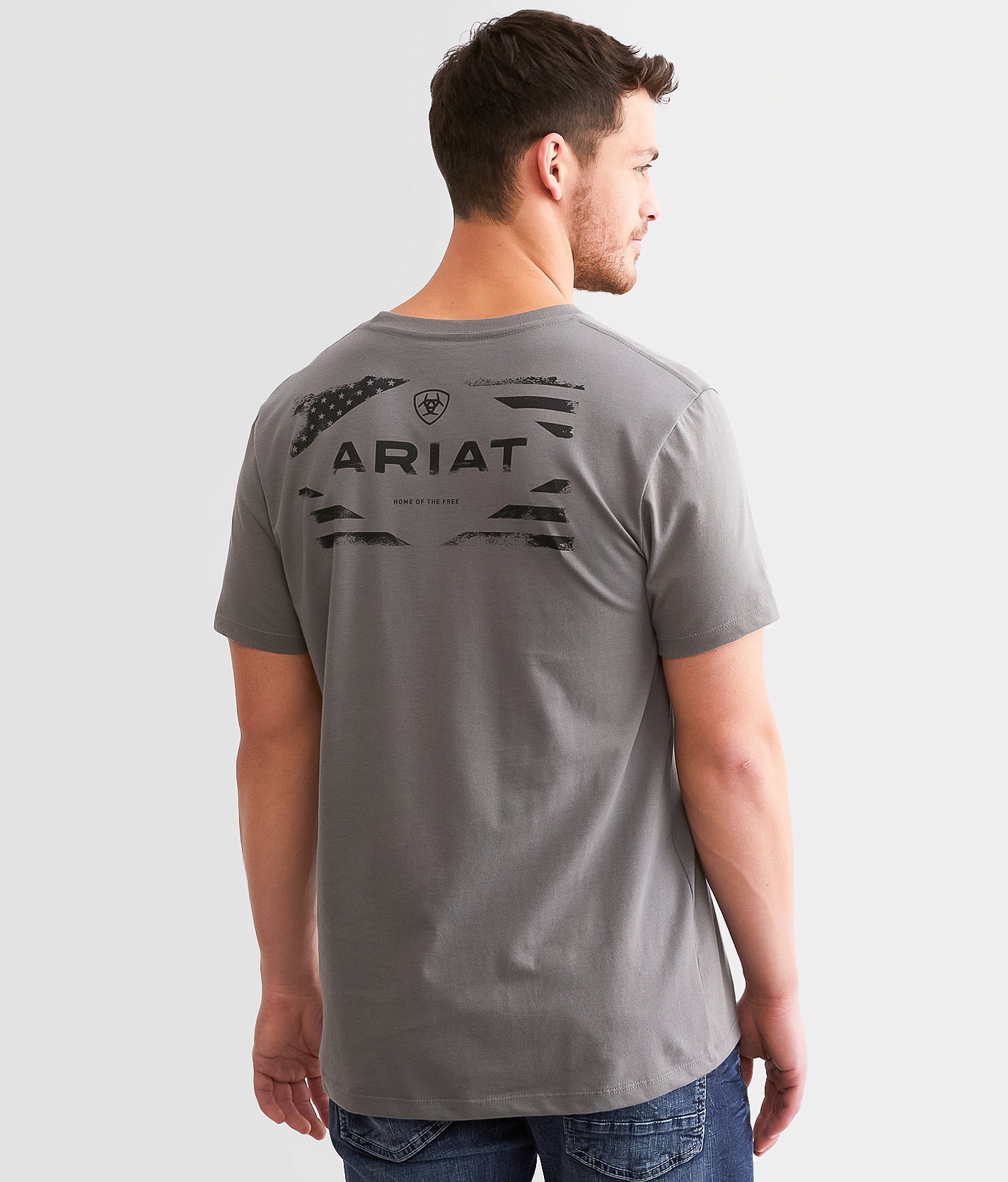Ariat Classic Journal Sketch T-Shirt - Men's T-Shirts in Smoked Pearl