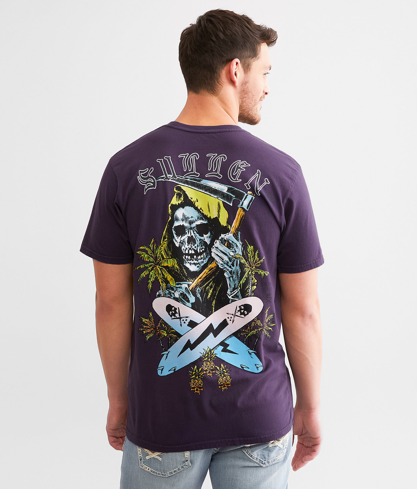 Sullen Surf Or Die T-Shirt - Men's T-Shirts in Gothic Grape