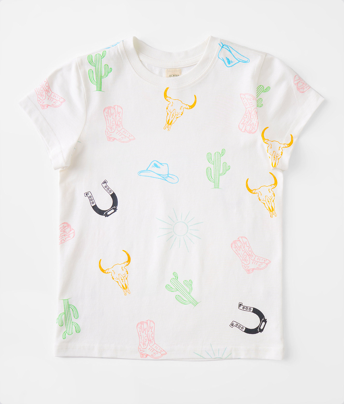 Girls - Modish Rebel Western T-Shirt - Girl's T-Shirts in Cream