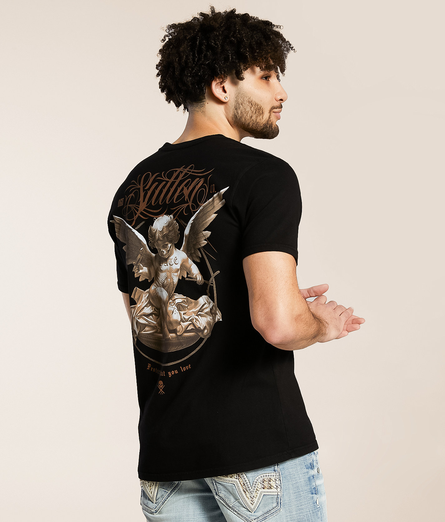 Sullen Querubin T-Shirt - Men's T-Shirts in Jet Black