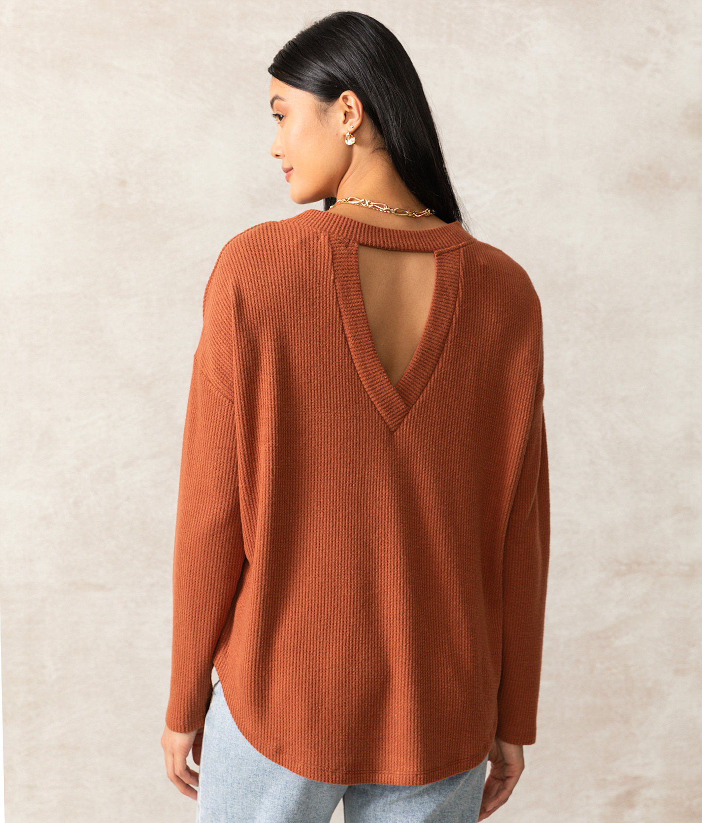 Buckle Black Logan Waffle Top - Women's Shirts & Blouses in Coconut Shell