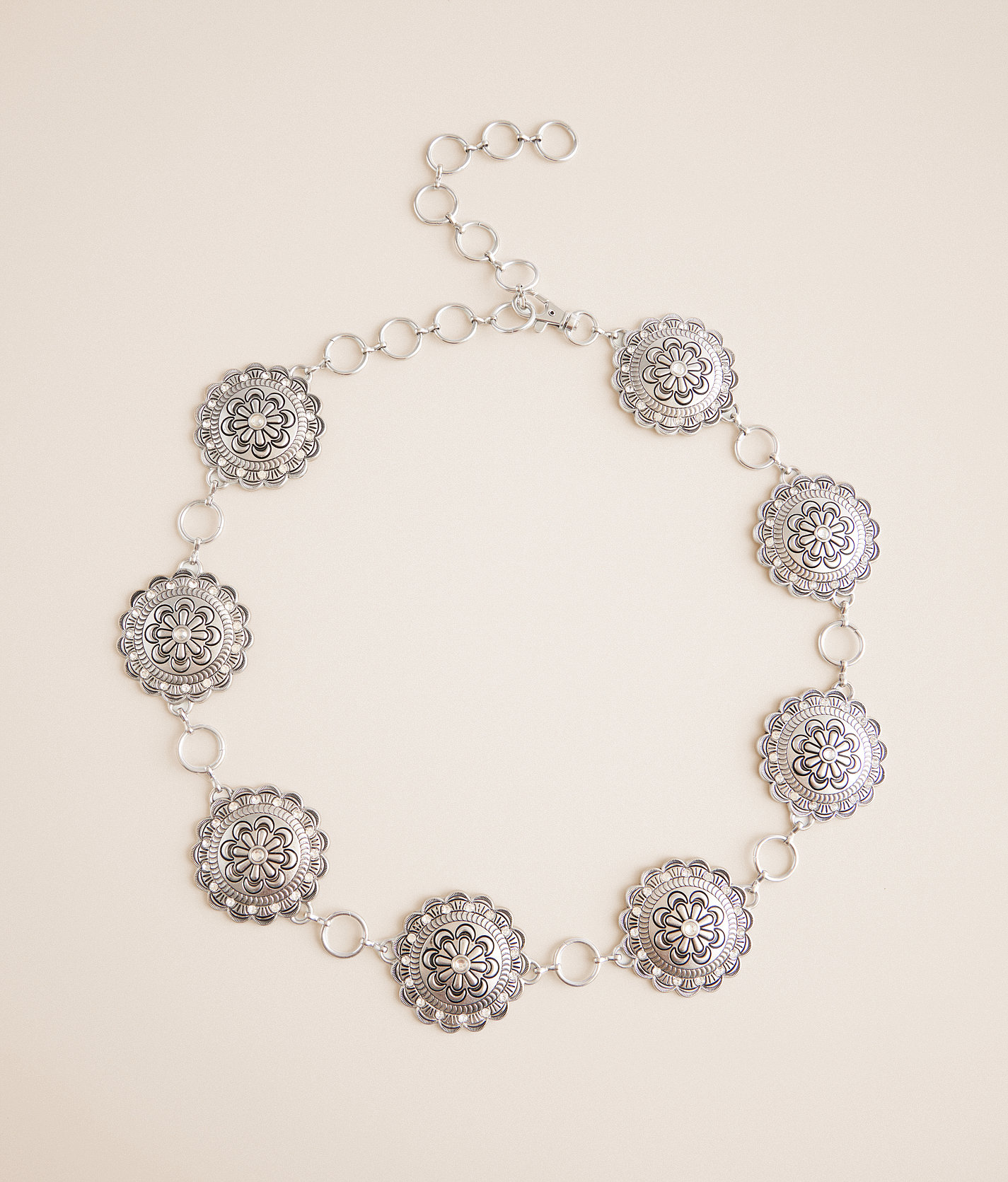 BKE Glitz Concho Belt - Women's Belts in Silver