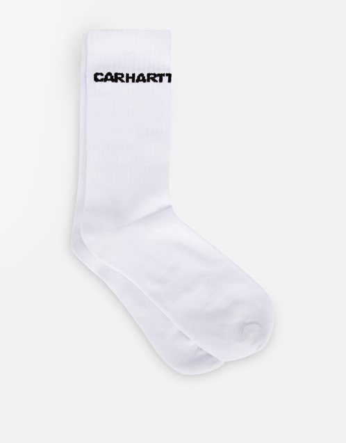 Men's Logo-Knit Ribbed Socks