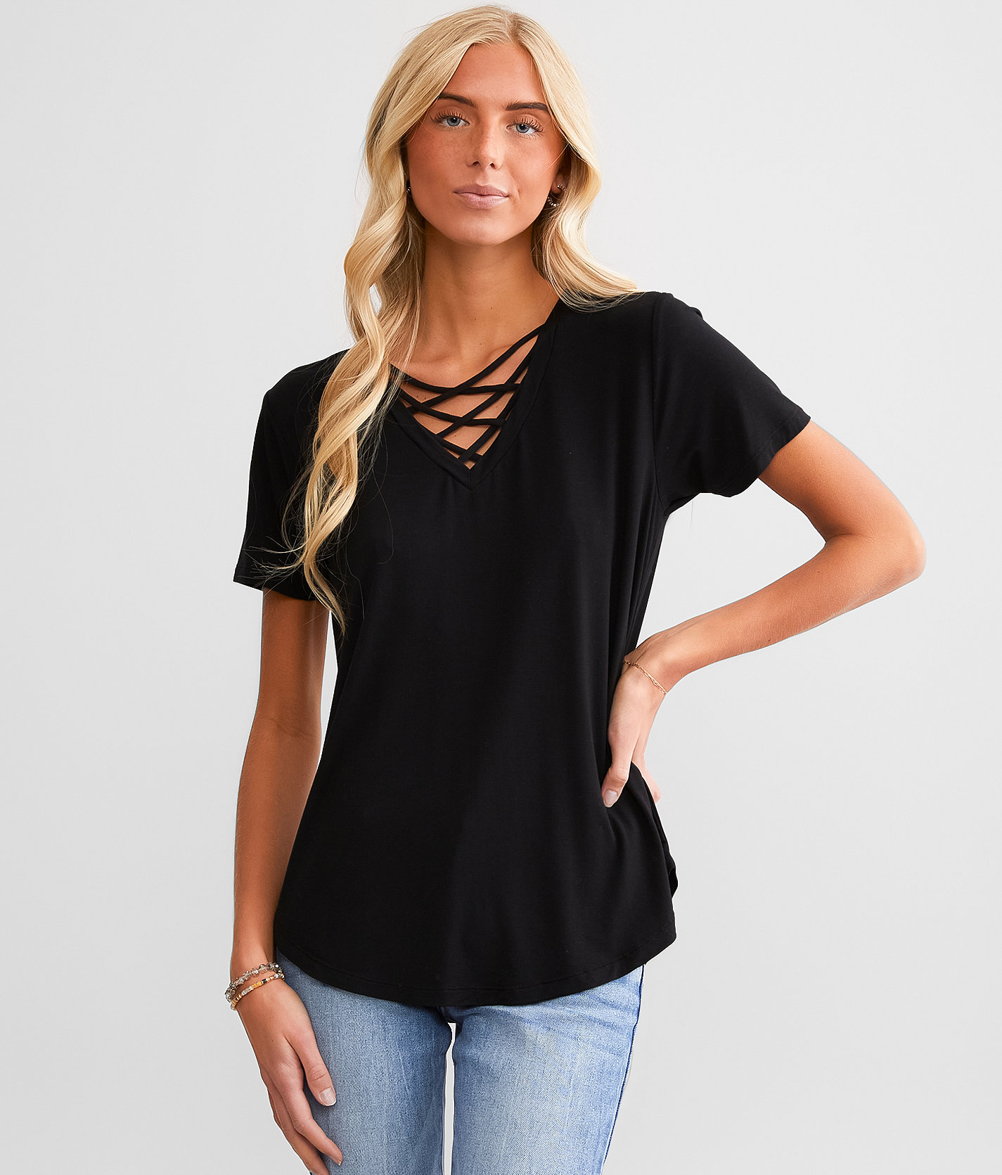 White Crow Grace Strappy Top - Women's Shirts & Blouses in Black