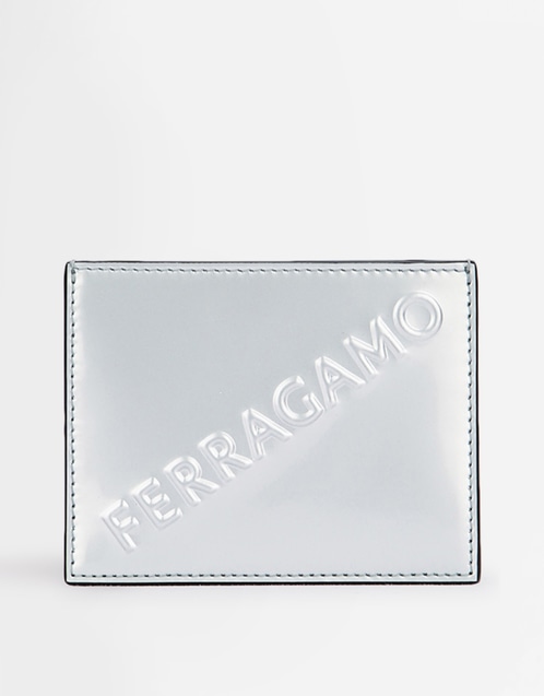 Men's Logo Embossed Calf Leather Cardholder
