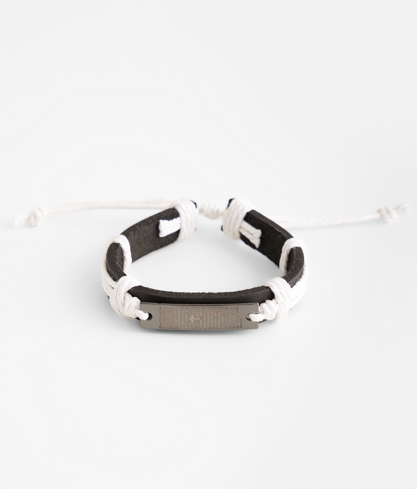 BKE Lord's Prayer Bracelet - Men's Jewelry in Black