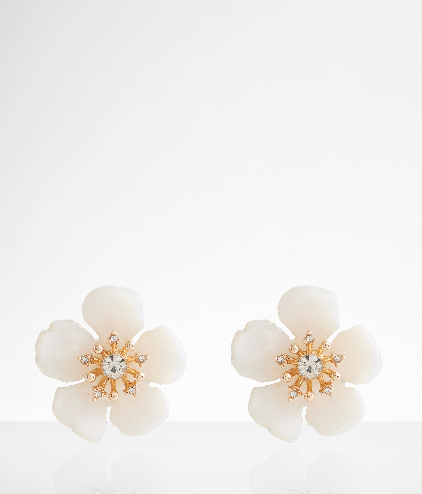 boutique by BKE Glitz Flower Earring - Women's Jewelry in Gold