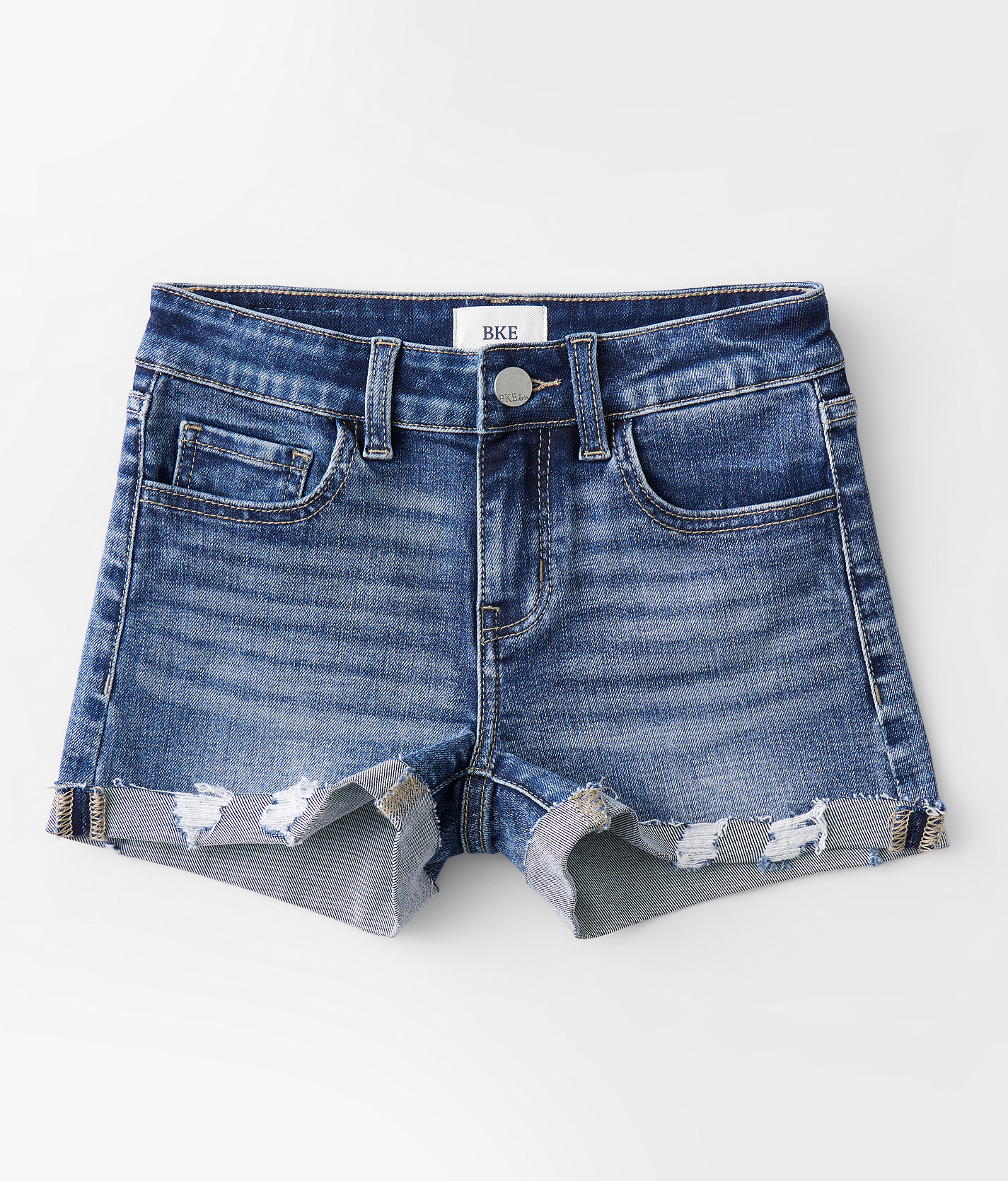 Girls - BKE Mid-Rise Stretch Short - Girl's Shorts in Grigson
