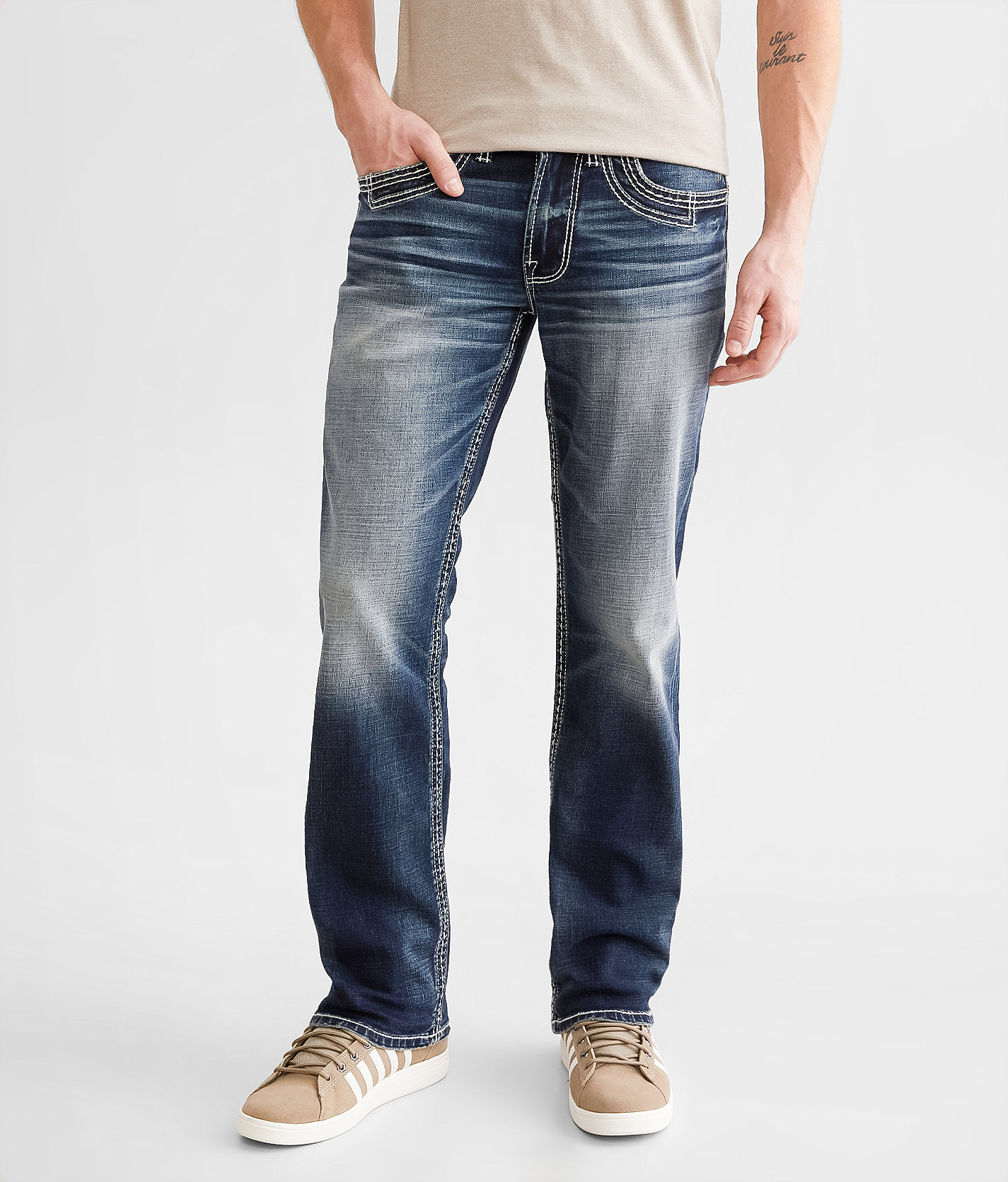 Salvage Mayhem Straight Stretch Jean - Men's Jeans in Sykies