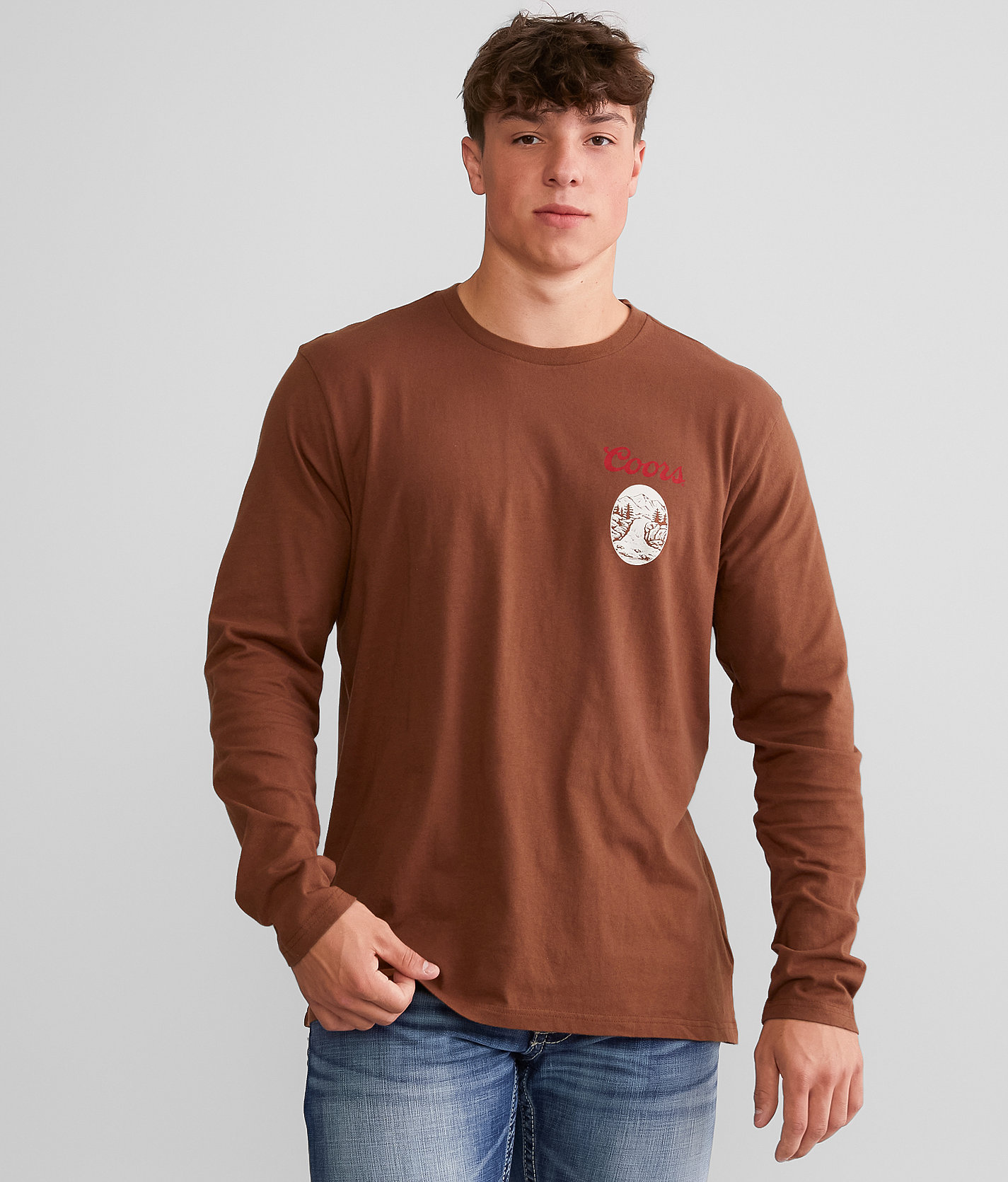 Brixton Coors® Filter T-Shirt - Men's T-Shirts in Bison