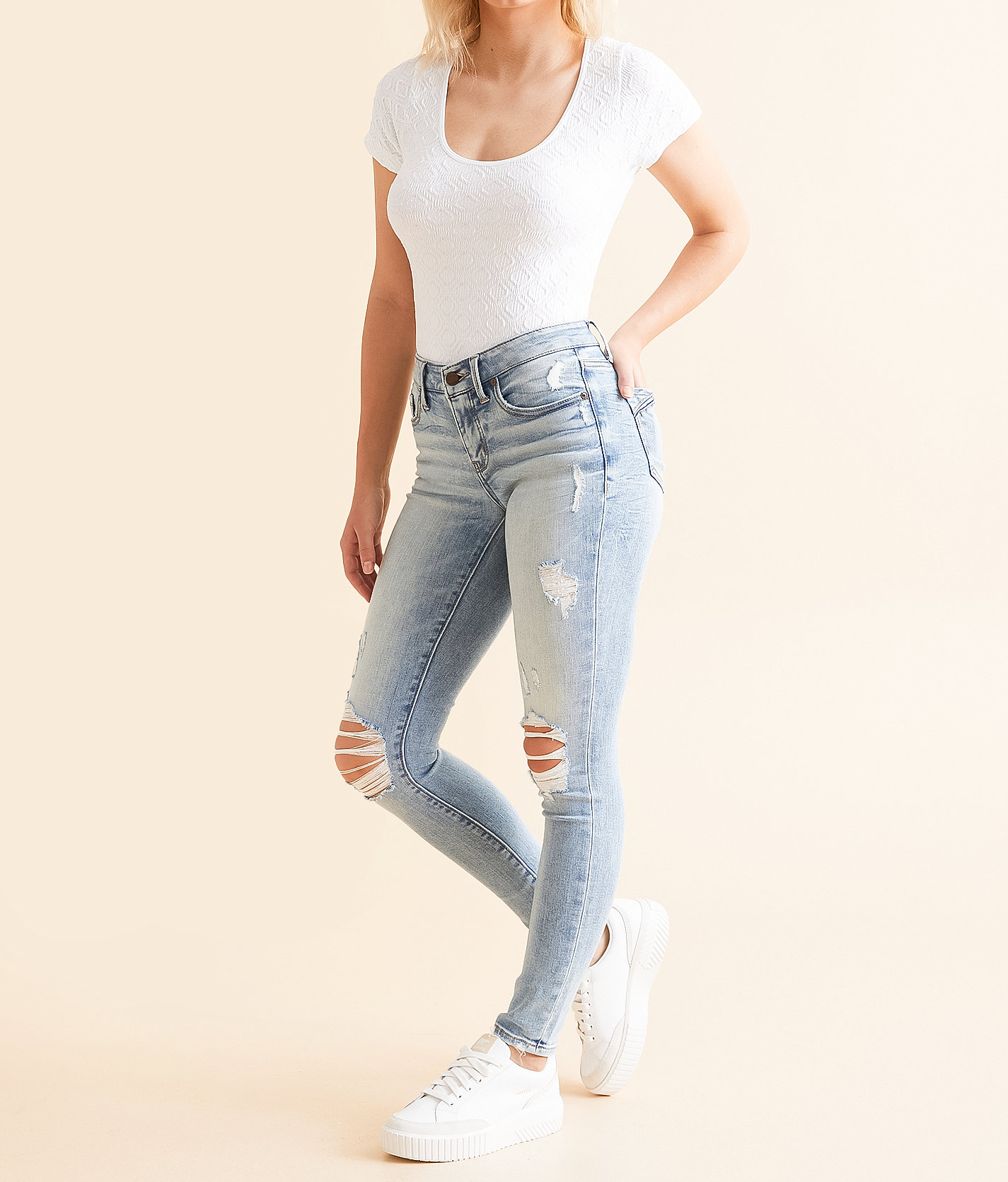 Buckle Black Fit No. 53 Skinny Stretch Jean - Women's Jeans in Ecoff