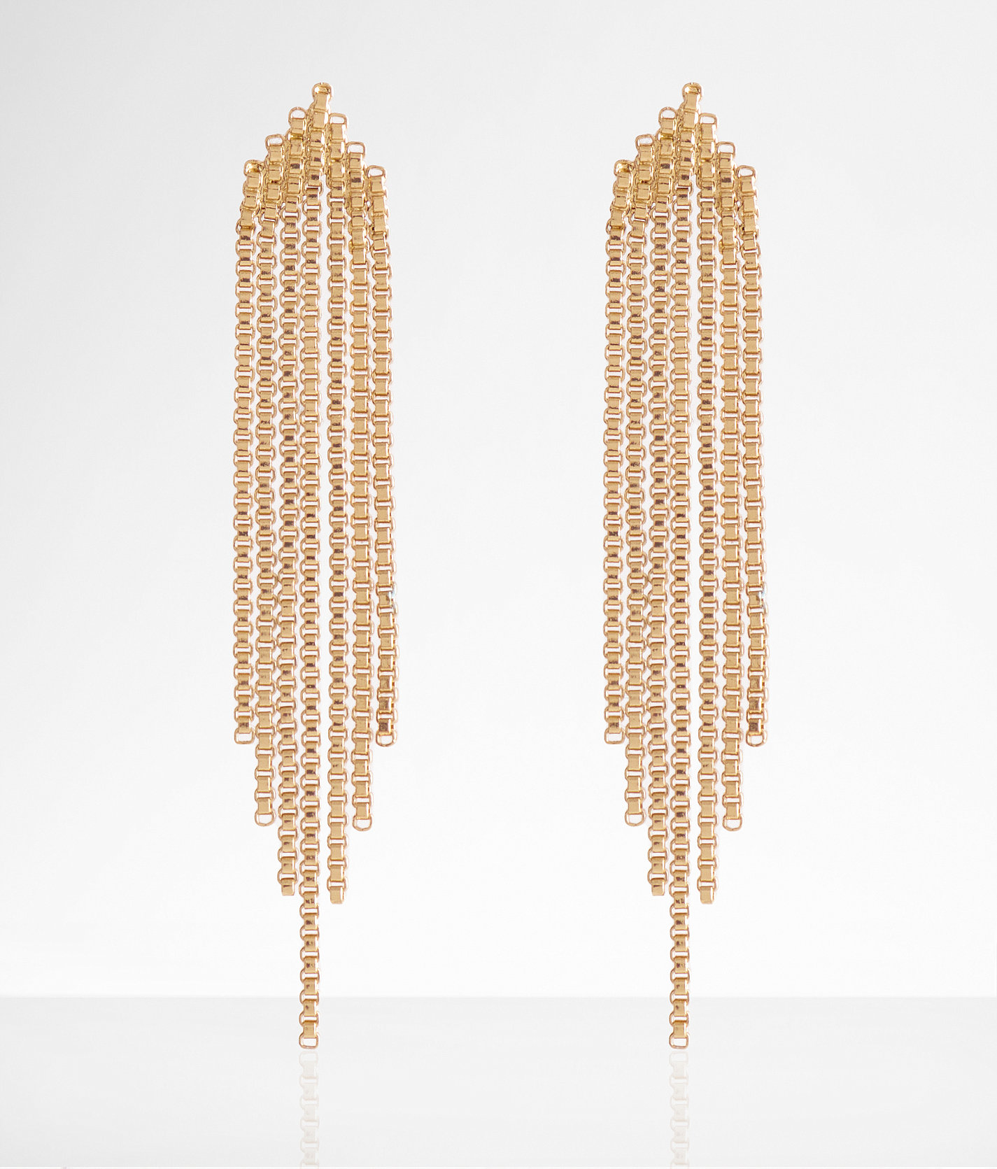 boutique by BKE Chain Fringe Earring - Women's Jewelry in Gold