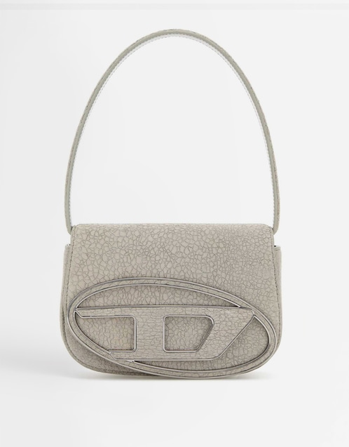 1DR Craquelè-Effect Leather Shoulder Bag