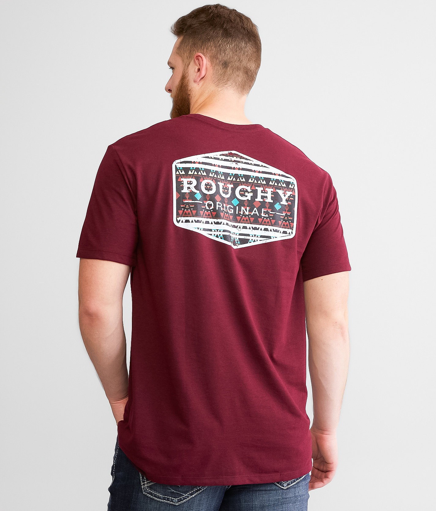 Hooey Roughy Original T-Shirt - Men's T-Shirts in Cranberry Heather