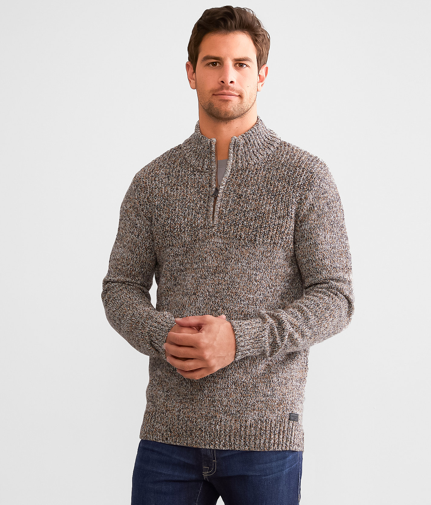 Outpost Makers Quarter Zip Sweater - Men's Sweaters in Navy
