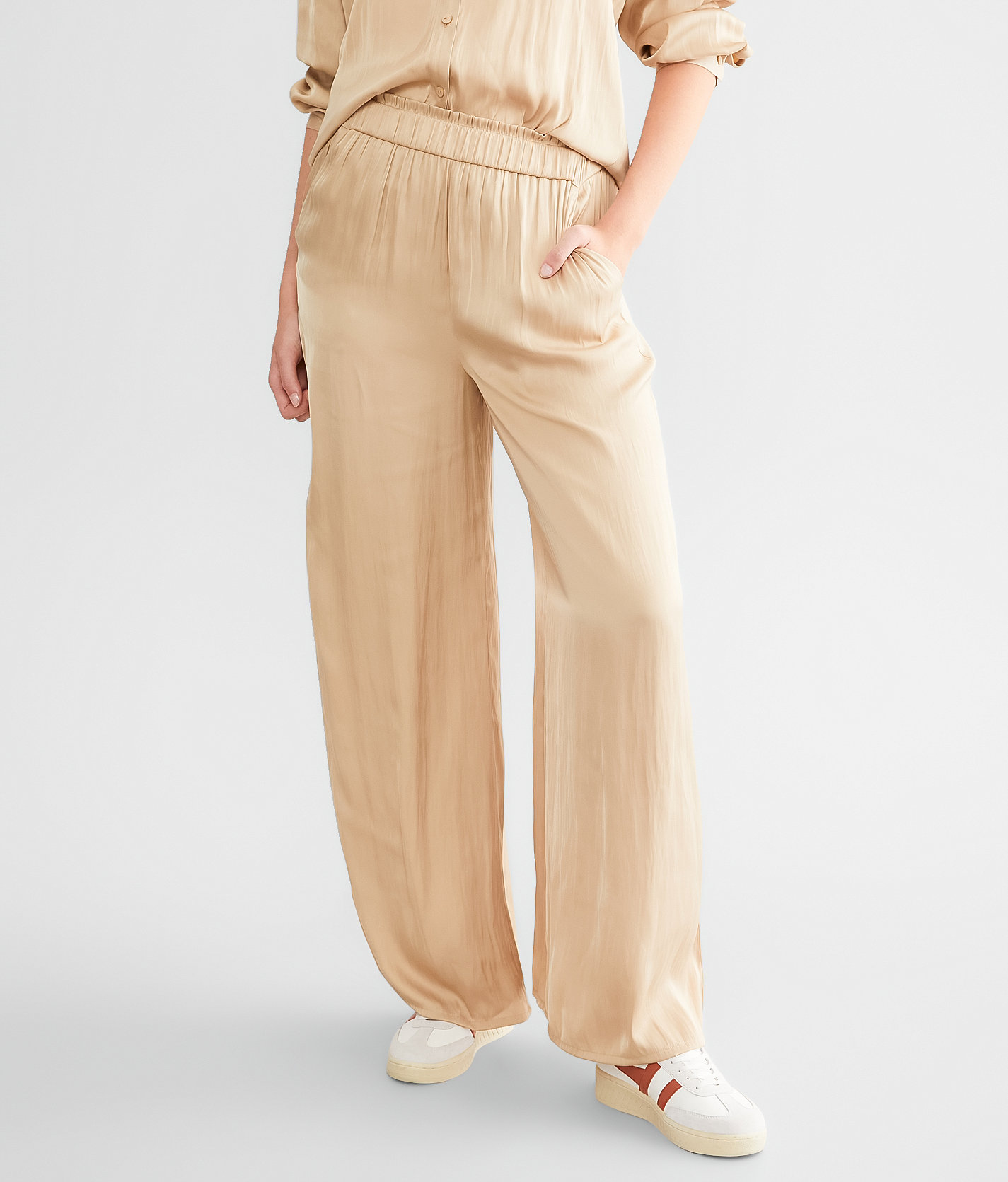 Z Supply Serenity Lux Satin Pant - Women's Pants in Rattan
