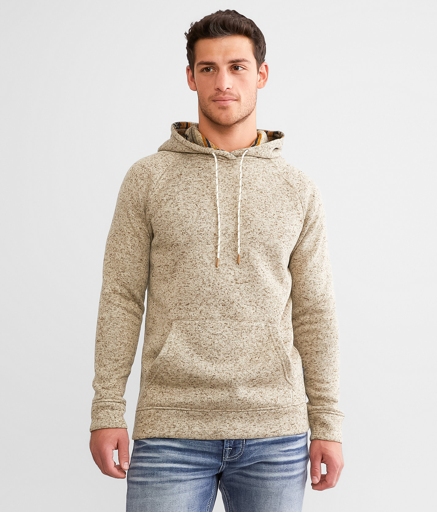 Departwest Cozy Hooded Sweatshirt - Men's Sweatshirts in Oatmeal Heather