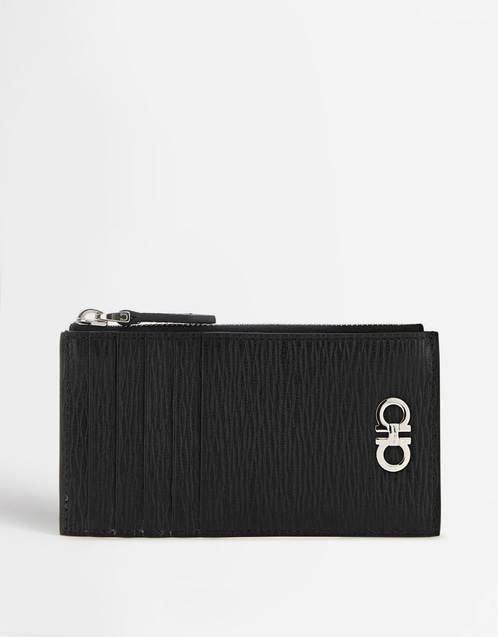 Men's Gancini Calf Leather Card Case