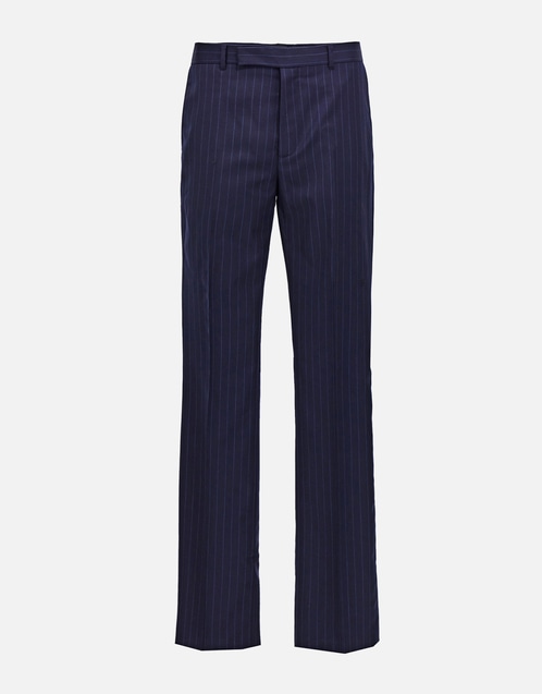 Men's Wool Pinstripe Trousers