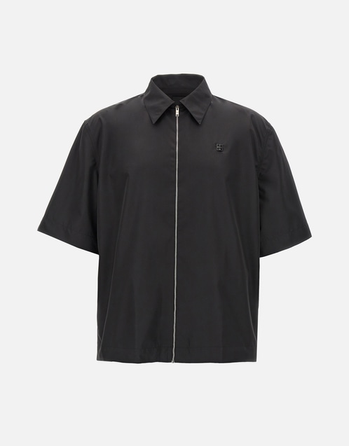 Men's 4G Zipped Short-Sleeved Shirt