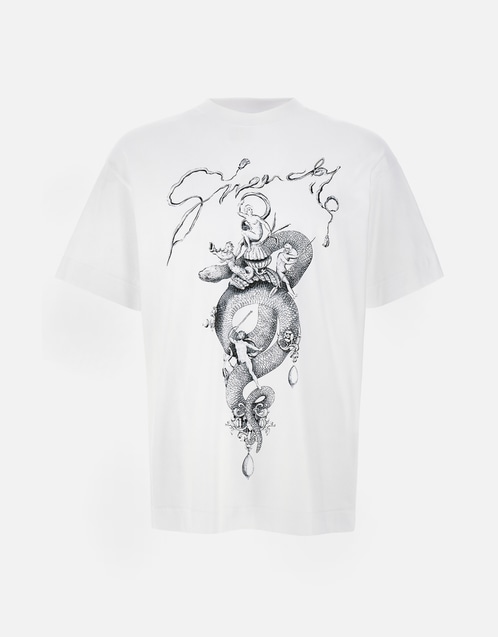 Men's Cotton Printed Short-Sleeved T-Shirt