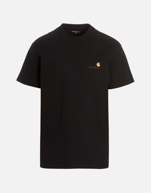 Men's American Script Cotton Crew Neck T-Shirt