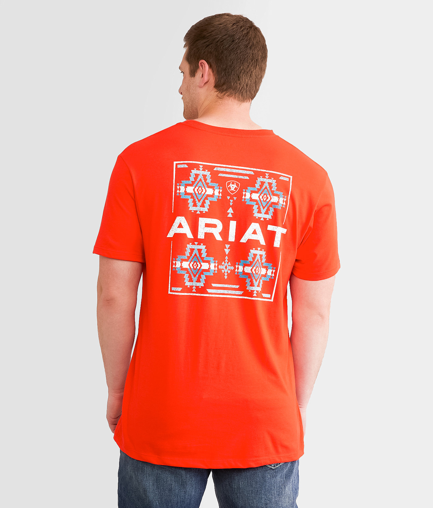 Ariat Serape Four Up T-Shirt - Men's T-Shirts in Flame Scarlett