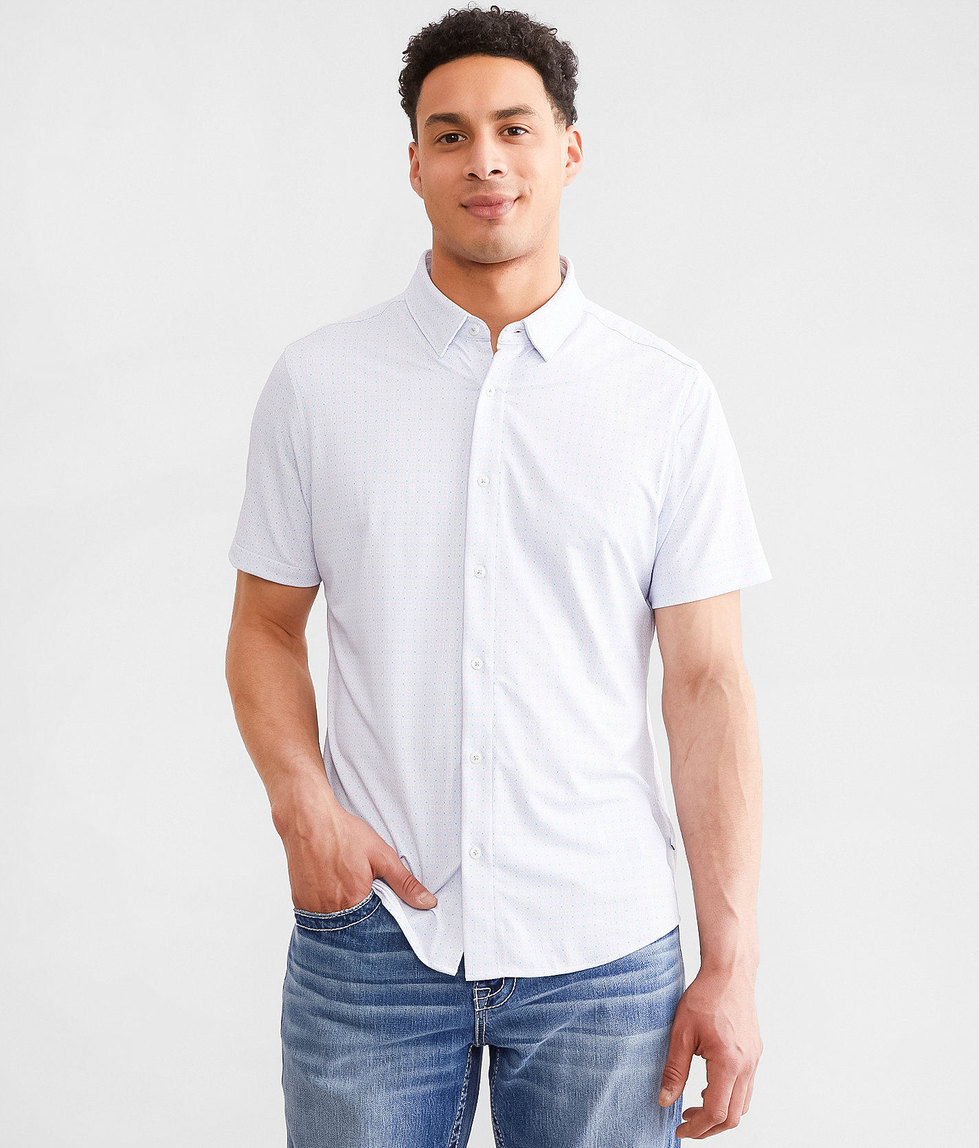 7Diamonds Cassian Stretch Shirt - Men's Shirts in White