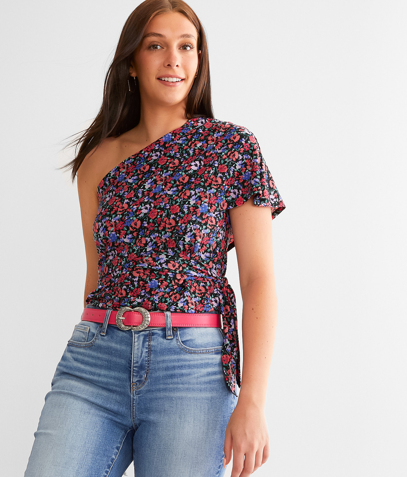 Willow & Root Floral Off The Shoulder Top - Women's Shirts & Blouses in Multi