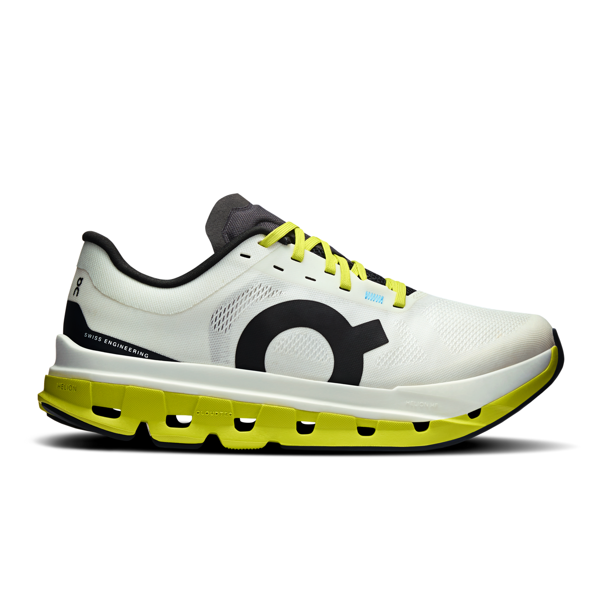 ON Cloudflow 5 | White/Lime | Women's Everyday Athletic Shoe