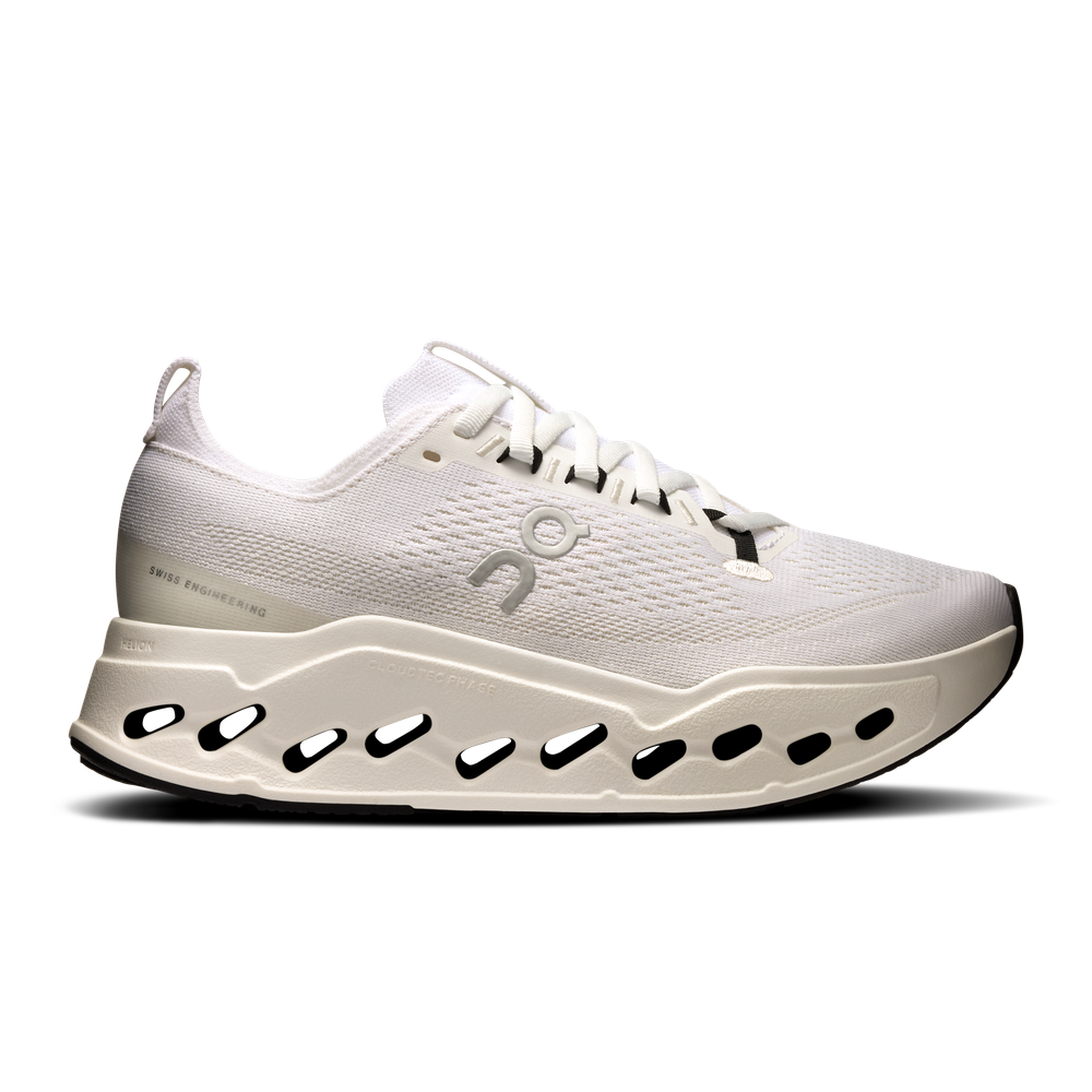 ON Cloudsurfer Max | White/White | Women's Responsive Running and Walking Shoe