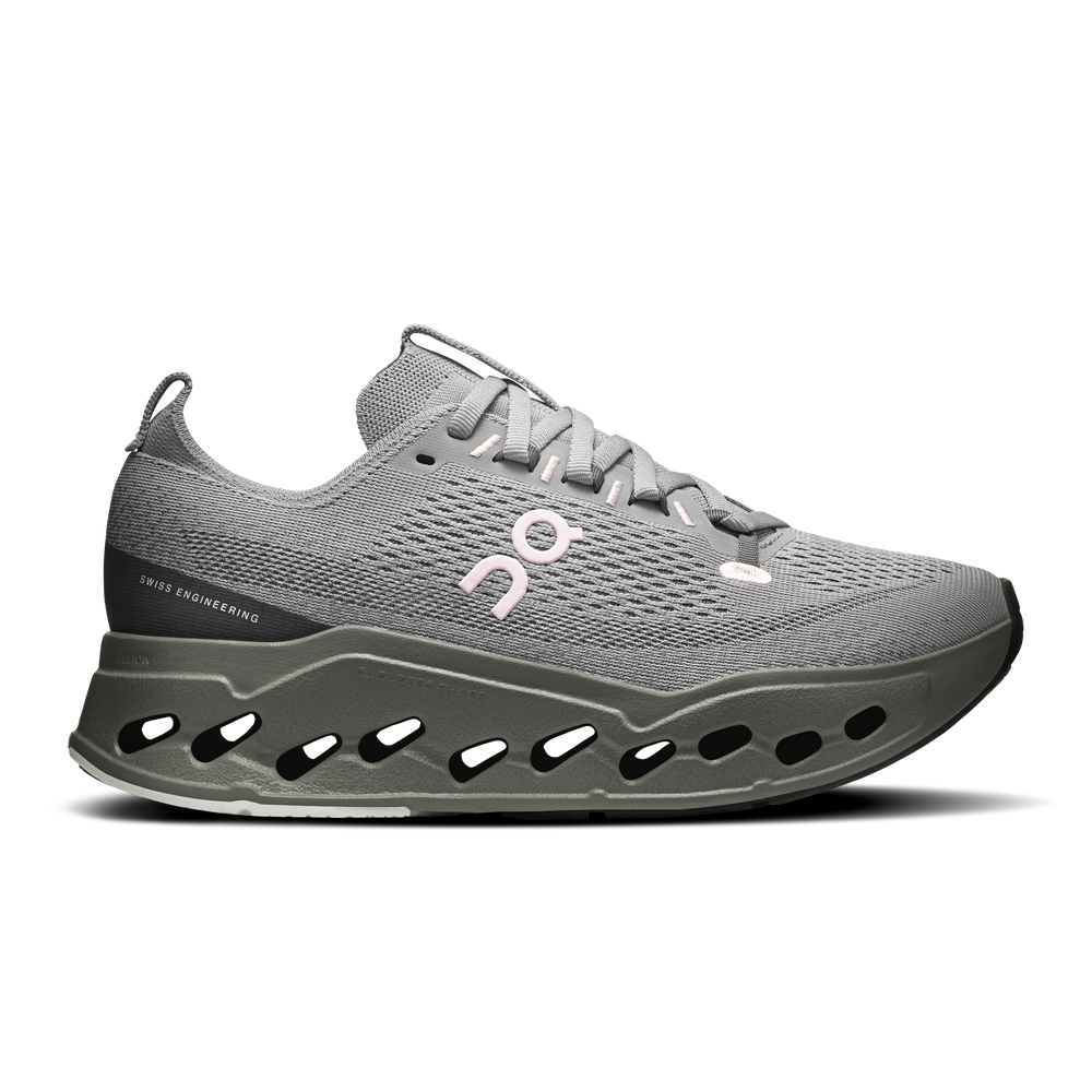ON Cloudsurfer Max | Alloy/Asphalt | Women's Responsive Running and Walking Shoe