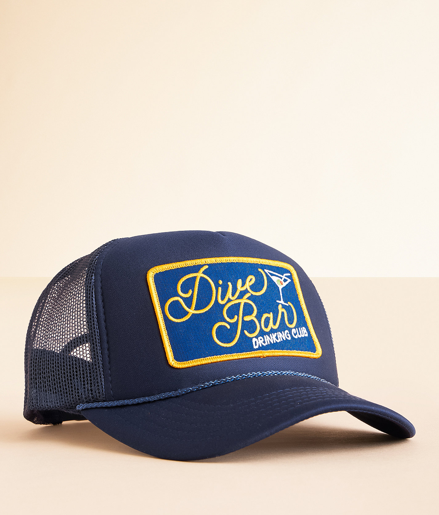 Local Beach Dive Bar Drinking Trucker Hat - Women's Hats in Navy
