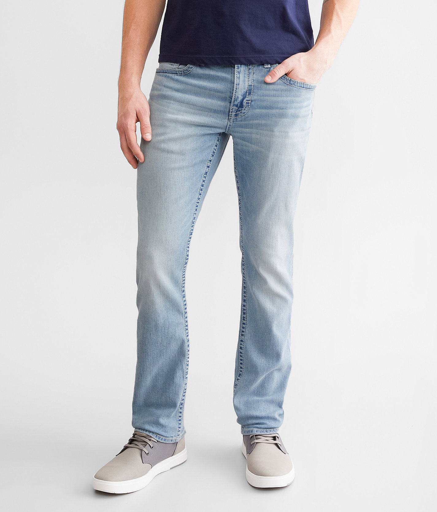 BKE Alec Straight Stretch Jean - Men's Jeans in Sourdough
