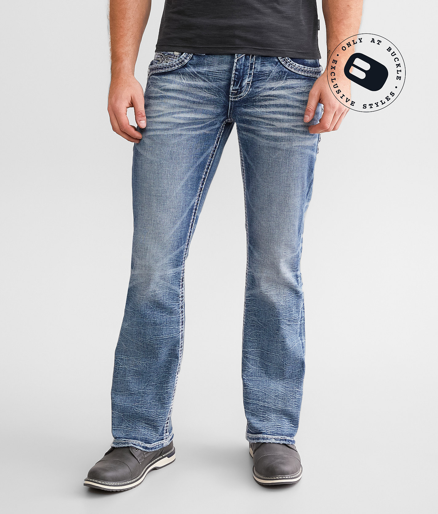 Rock Revival Lennon Slim Boot Stretch Jean - Men's Jeans in Lennon SB202