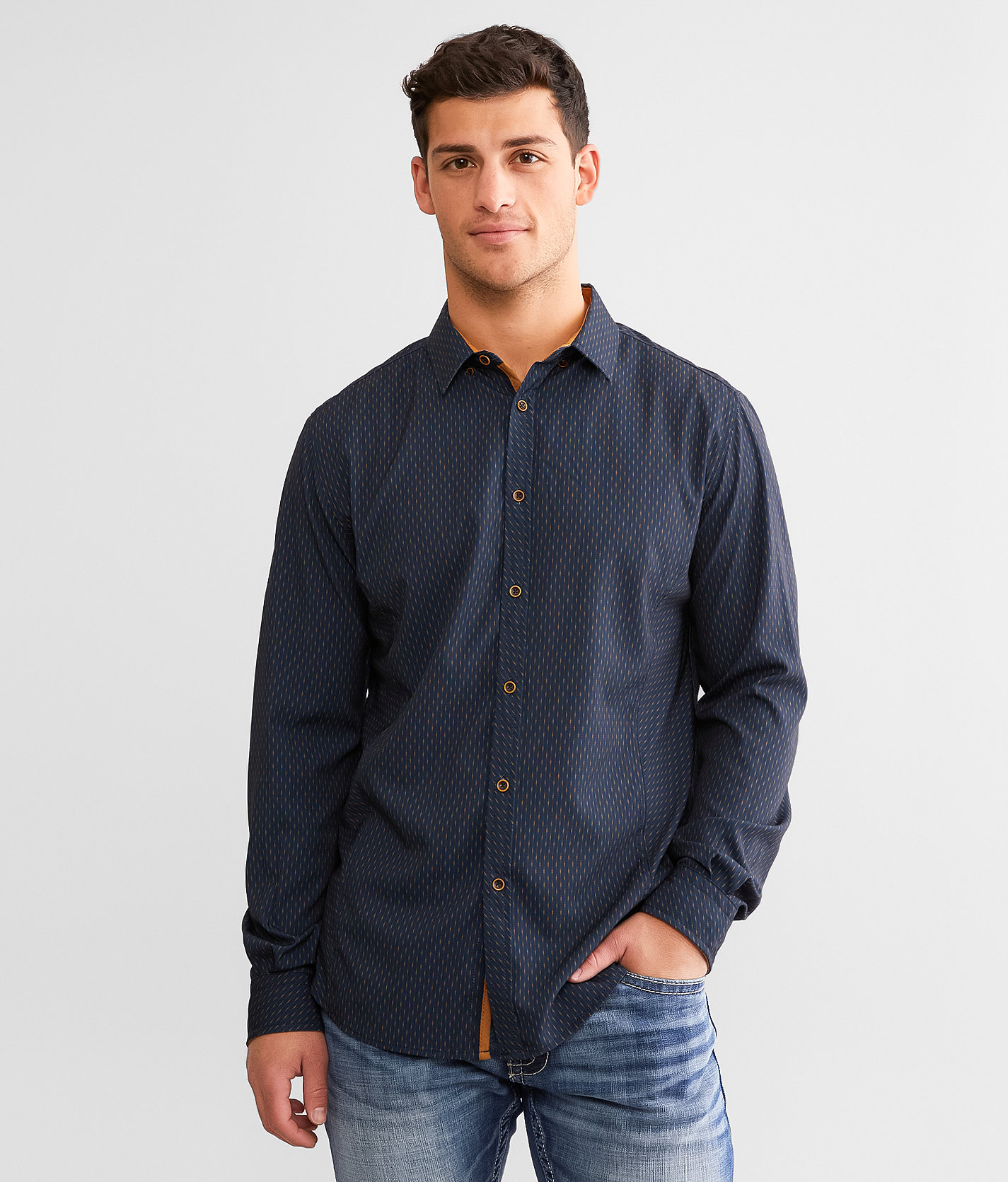 J.B. Holt Athletic Performance Stretch Shirt - Men's Shirts in Navy