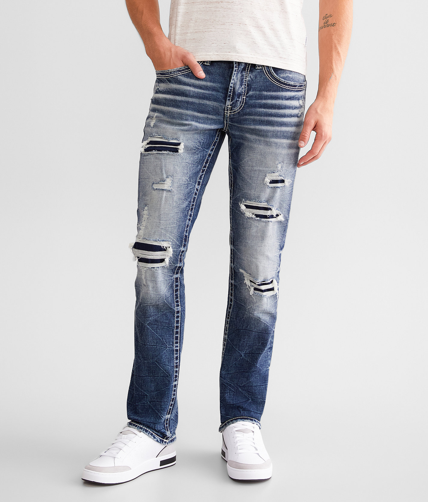 Salvage Havoc Straight Stretch Jean - Men's Jeans in Kavala