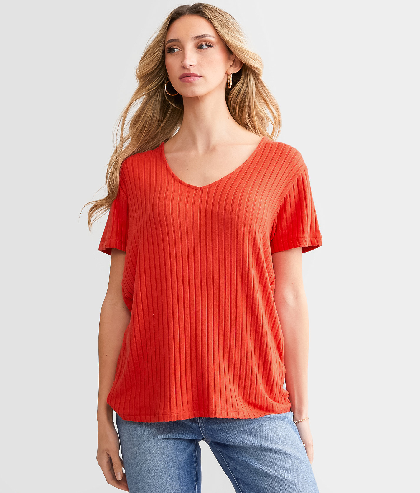 White Crow Joan Soft Rib Top - Women's Shirts & Blouses in Tango