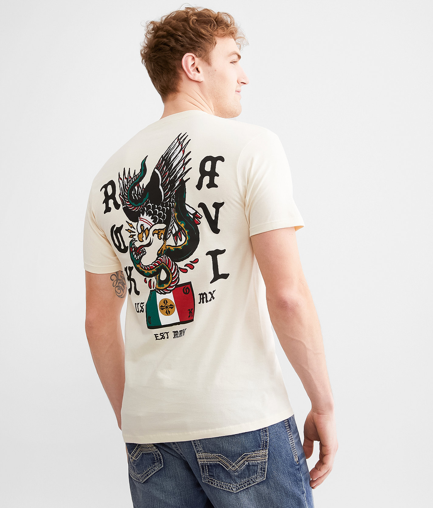 Rock Revival Harry T-Shirt - Men's T-Shirts in Tan