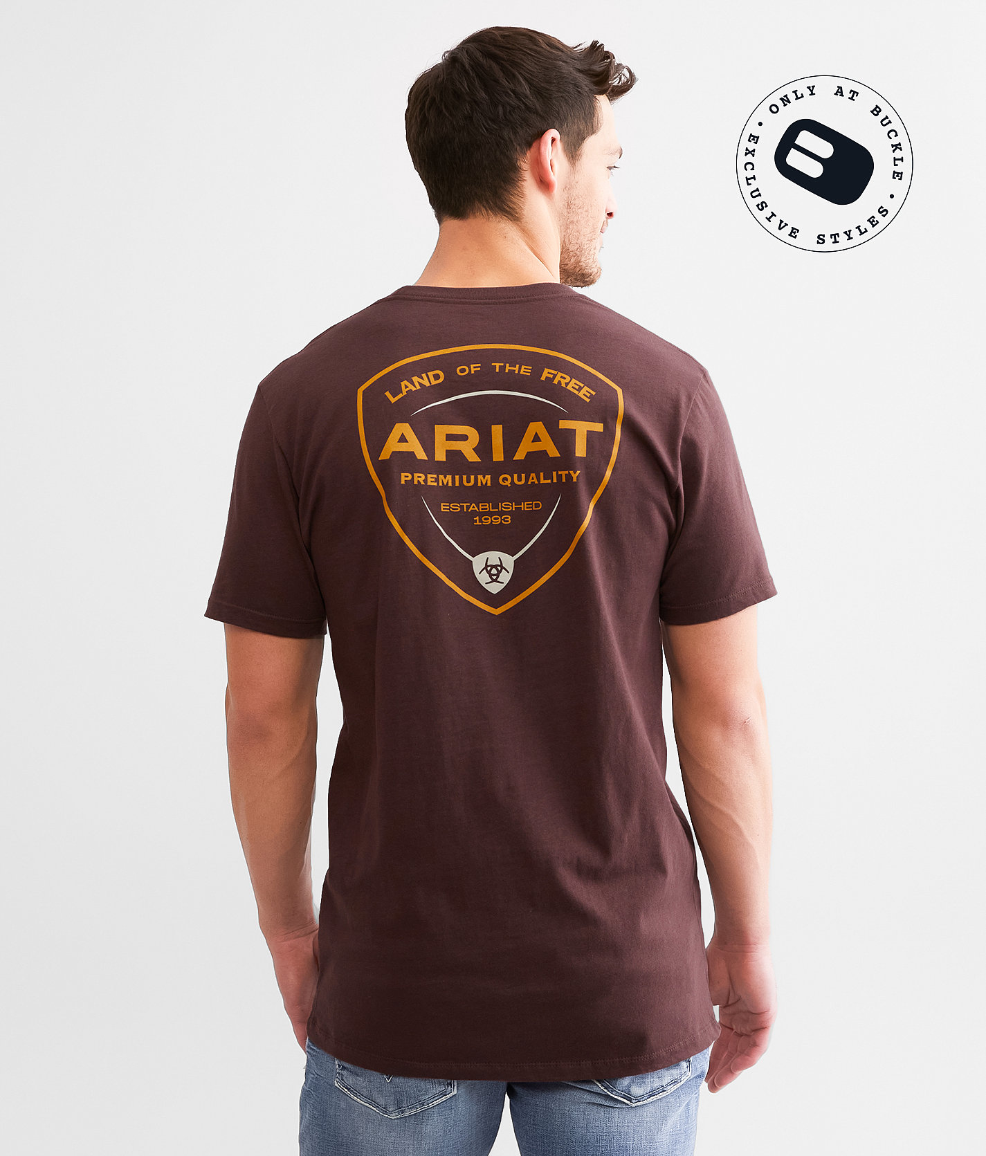 Ariat USA Simple Sea T-Shirt - Men's T-Shirts in Puce