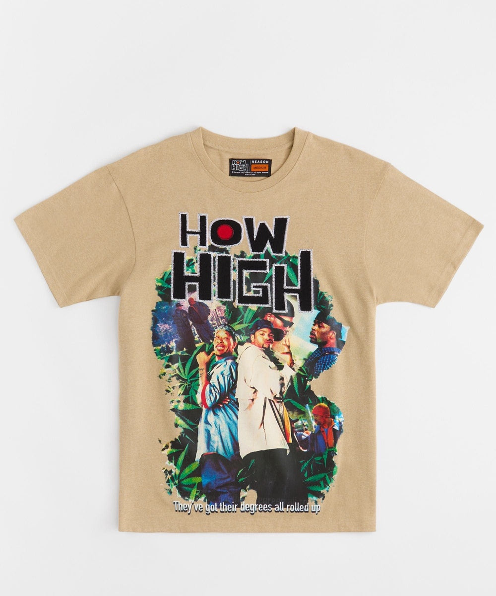 How High Degrees Embroidered Short Sleeve Tee - Black